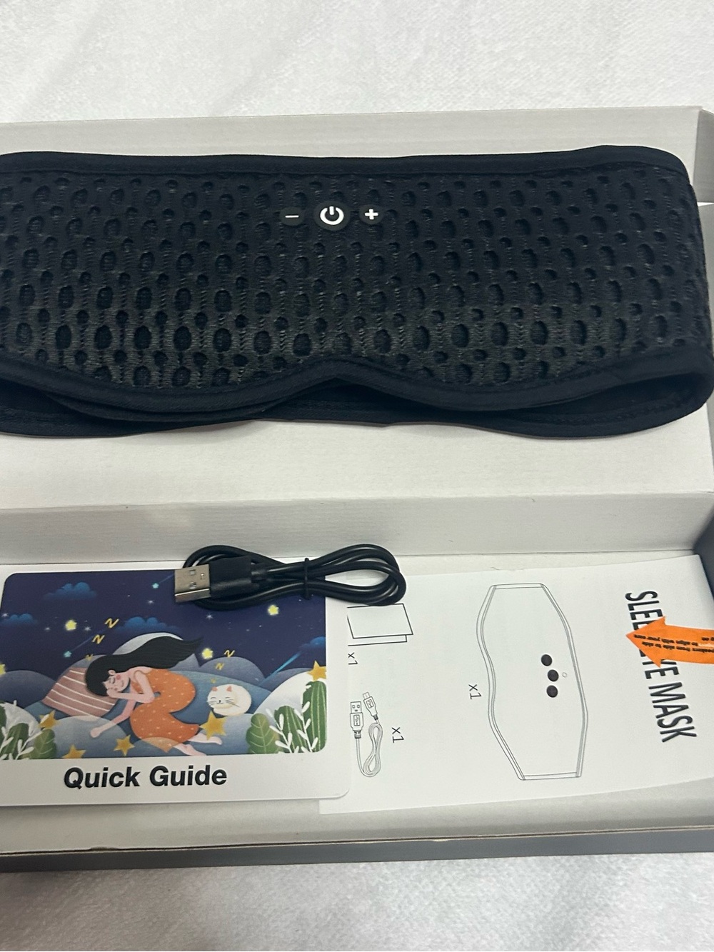 Sleep mask Bluetooth headphones